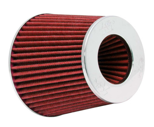 Air Filter Element - Clamp-On - Conical - 6 in Base - 4.75 in Top Diameter - 5.5 in Tall - 4 in Flange - Reusable Cotton - Red - Universal - Each Air Filter Element - Clamp-On - Conical - 6 in Base - 4.75 in Top Diameter - 5.5 in Tall - 4 in Flange - Reusable Cotton - Red - Universal - Each