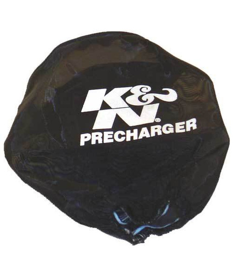 Air Filter Wrap - Dry Charger - Reusable - 3 in OD - 5 in Tall - Silicone Treated - Polyester - Black - Each