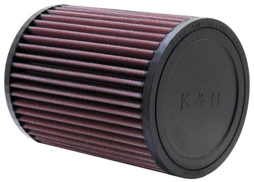 Air Filter Element - Clamp-On - 5 in Diameter - 6.5 in Tall - 3 in Flange - Reusable Cotton - Red - Universal - Each
