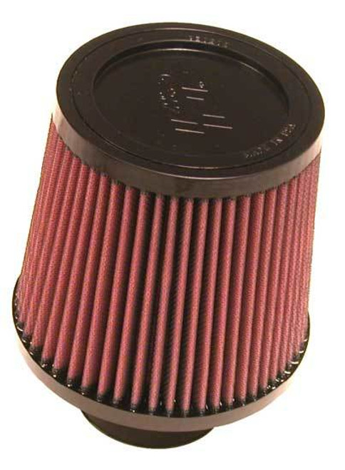 Air Filter Element - Clamp-On - Conical - 6 in Base - 5 in Top Diameter - 5.5 in Tall - 2.75 in Flange - Reusable Cotton - Red - Universal - Each