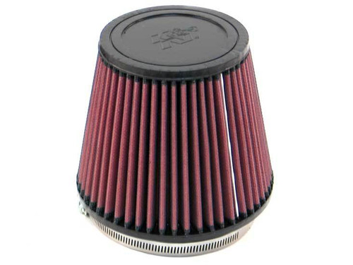 Air Filter Element - Clamp-On - Conical - 6.5 in Base - 4.5 in Top Diameter - 5.5 in Tall - 5 in Flange - Reusable Cotton - Red - Universal - Each Air Filter Element - Clamp-On - Conical - 6.5 in Base - 4.5 in Top Diameter - 5.5 in Tall - 5 in Flange - Reusable Cotton - Red - Universal - Each