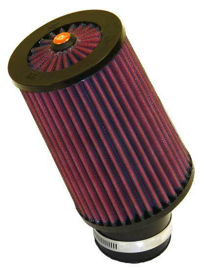 Air Filter Element - X-Stream - Clamp-On - Conical - 4.5 in Diameter - 6.563 in Tall - Angled Flange - Reusable Cotton - Red - Universal - Each