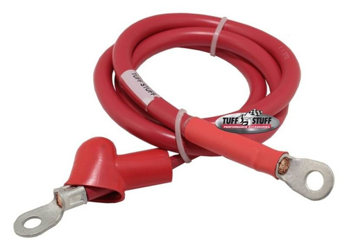 Alternator Pigtail - 36 in Long - 4 Gauge - Rubber Coated - Red - Each Alternator Pigtail - 36 in Long - 4 Gauge - Rubber Coated - Red - Each