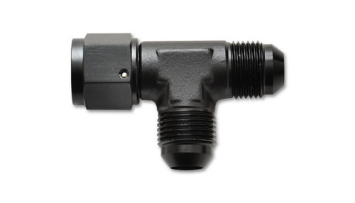 Tee Fitting -6  with Female -6AN Swivel