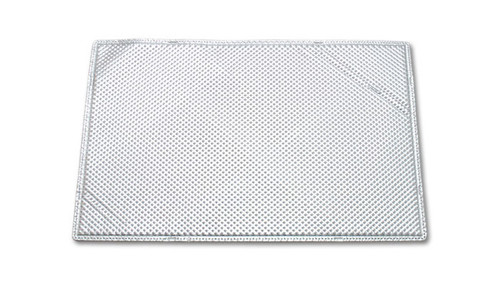 Heat Barrier - Sheethot TF-400 - 26-3/4 x 17 in Sheet - 1100 Degrees - Self Adhesive Backing - Aluminized Fiberglass Cloth - Silver - Each