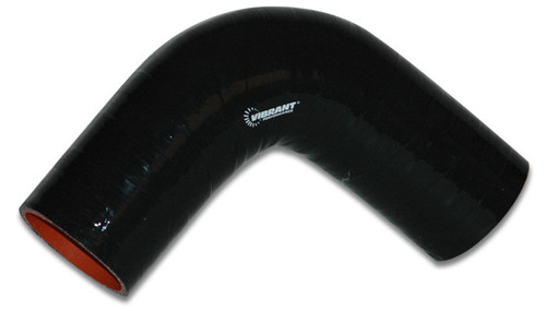 Tubing Elbow - 90 Degree - 2-3/4 in ID - Silicone - Black - Each