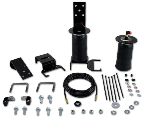 Air Spring Kit - RideControl - Bags / Brackets / Lines - 2000 lb Capacity - Black Powder Coat Brackets - Rear - Nissan Xterra 2005-15 - Kit