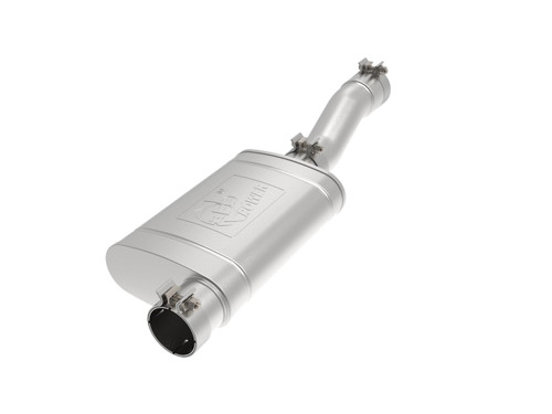 Muffler - Apollo GT Series - 3 in Center Inlet - 3 in Offset Outlet - Stainless - Natural - GM GenV LT-Series - GM Fullsize Truck 2019-25 - Each