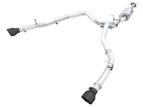 Exhaust System - OFG Edition - Cat-Back - 3 in Diameter - Dual Rear Exit - 5 in Black Tips - Stainless - Natural - 5.7 L - Ram Fullsize Truck 2019-24 - Kit