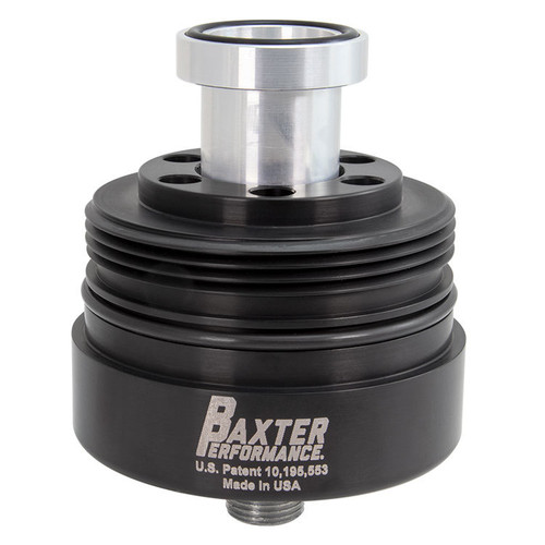 Oil Filter Adapter - Cartridge to Spin On Filter - 3/4-16 in Center Thread - Aluminum - Black Anodized - Toyota - Each