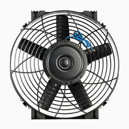 Electric Cooling Fan - High Power Thermatic - 12V - 14 in Fan - Push / Pull - Straight Blade - 13.82 in H x 13.73 in W - 3.7 in Thick - Plastic - Each