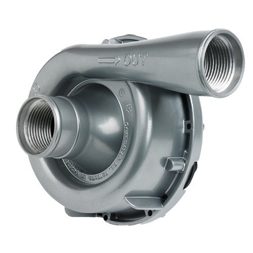 Water Pump - EWP150 - Electric - Remote Mount - 16 AN Female / 1-3/8 in Hose Barb to 16 AN Female / 1-3/8 in Hose Barb - 42.8 GPM - Aluminum - Silver Powder Coat - Universal - Each