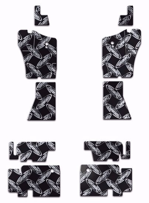 Sound Barrier - Xtreme - Under Rear Seat - Self Adhesive Backing - Aluminum / Rubber - Silver / Black - Ford Mustang 1964-68 - Kit Sound Barrier - Xtreme - Under Rear Seat - Self Adhesive Backing - Aluminum / Rubber - Silver / Black - Ford Mustang 1964-68 - Kit