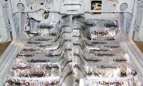 Sound Barrier - Xtreme - Floor - Self Adhesive Backing - Aluminum / Rubber - Silver / Black - GM F-Body 1967-69 - Kit