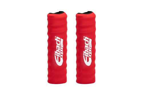 Shock Cover - 10-12 in Long - 1.880 in ID Coil-Over - Elastic Ends - Hook and Loop Closure - Nylon - Red - Eibach Shocks - Pair Shock Cover - 10-12 in Long - 1.880 in ID Coil-Over - Elastic Ends - Hook and Loop Closure - Nylon - Red - Eibach Shocks - Pair