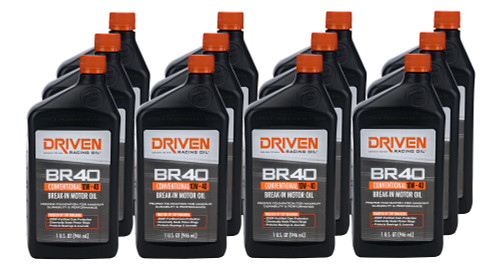 Motor Oil - BR40 Break-In - High Zinc - 10W40 - Conventional - 1 qt Bottle - Set of 12