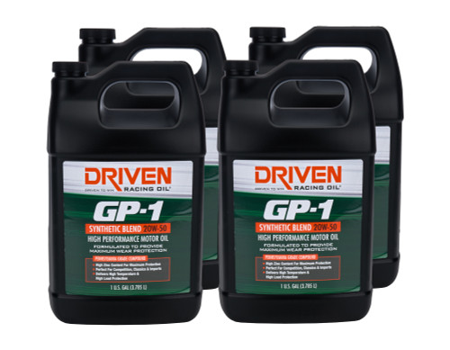 Motor Oil - GP-1 - 20W50 - Semi-Synthetic - 1 gal Jug - Set of 4 Motor Oil - GP-1 - 20W50 - Semi-Synthetic - 1 gal Jug - Set of 4
