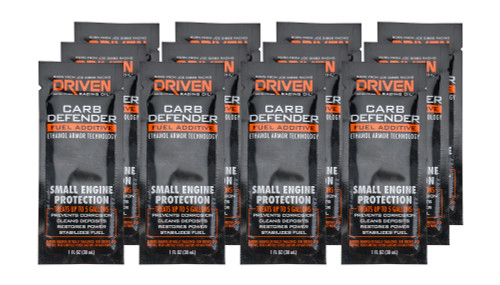 Fuel Additive - Carb Defender - System Cleaner - Stabilizer - Corrosion Inhibitor - 1 oz Packet - Gas - Set of 12