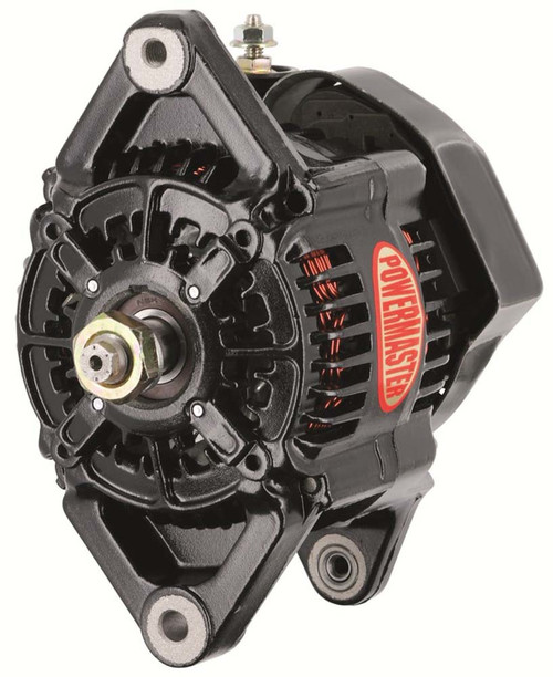Alternator - Denso Style Race - Denso 102 mm - 115 amps - 12V - 1-Wire - No pulley - Aluminum Case - Black Powder Coat - Denso Style - Each Alternator - Denso Style Race - Denso 102 mm - 115 amps - 12V - 1-Wire - No pulley - Aluminum Case - Black Powder Coat - Denso Style - Each