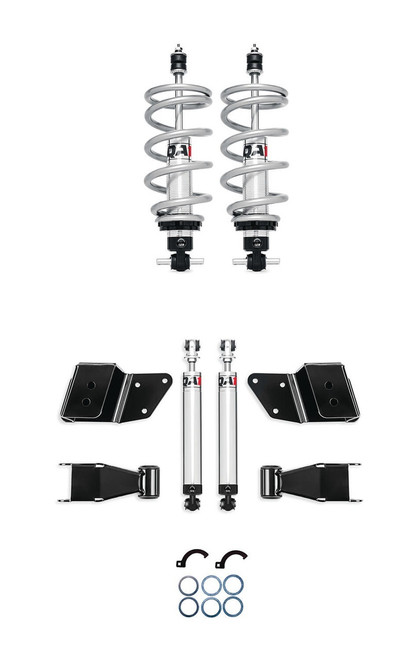 Lowering Kit - 0 to 2 in Front / 2 to 4 in Rear - Single Adjustable - Shocks / Struts / Shackles / Brackets / Hardware - 2WD - Short Bed - GM Fullsize Truck 1999-2006 - Kit