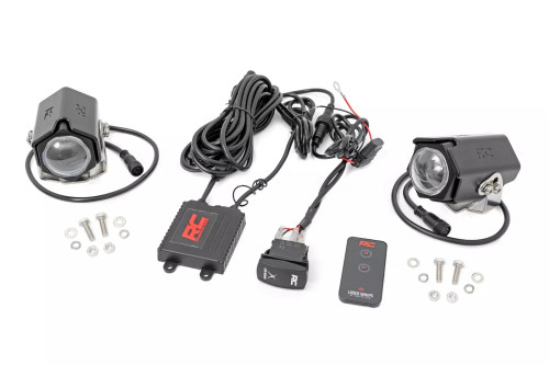LED Light Assembly - Whip Lights - LED Laser - Red / Green / Blue / White - 10 Watts - Aluminum - Black Anodized - Universal - Pair LED Light Assembly - Whip Lights - LED Laser - Red / Green / Blue / White - 10 Watts - Aluminum - Black Anodized - Universal - Pair