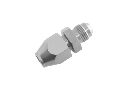 Fitting - Adapter - 3100 Series - Straight - 6 AN Male to 3/8 in Compression Fitting - Aluminum - Clear Anodized - Each
