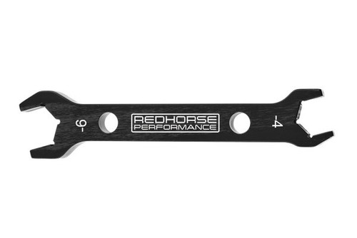 AN Wrench - 5468 Series - Double-End - 4 AN / 6 AN - Aluminum - Black Anodized - Each