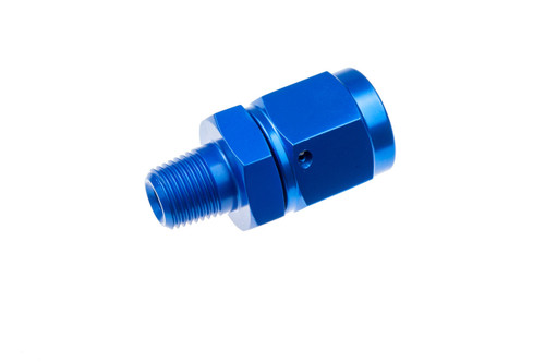 Fitting - Adapter - 716 Series - 6 An Female Swivel to 1/8 in NPT Male - Aluminum - Blue Anodized - Each