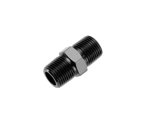 Fitting - Adapter - 911 Series - Straight - 1/2 in NPT Male to 1/2 in NPT Male - Aluminum - Black Anodized - Each