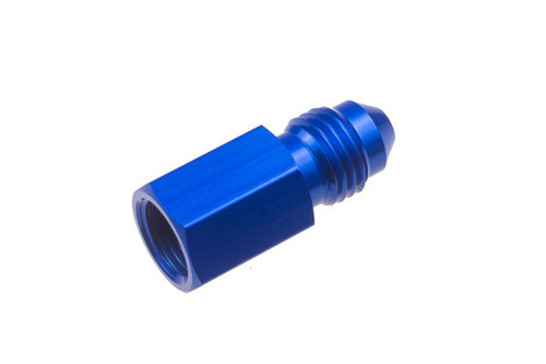 Fitting - Adapter - 9195 Series - Straight - 4 AN Male to 1/8 in NPT Female - Aluminum - Blue Anodized - Each
