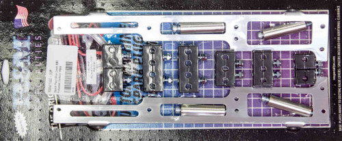 Spark Plug Wire Loom - Valve Cover Mount - 7-9 mm - Vertical - Polished Bracket Included - Plastic - Black - Clamp Style - Big Block Chevy - Kit