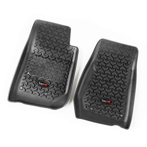 Floor Liner - All Terrain - Front - Plastic - Black / Textured - Jeep Wrangler JK 2007-18 - Pair
