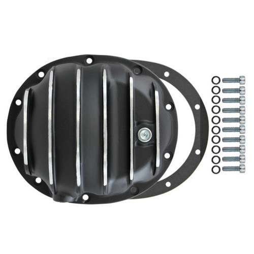 Differential Cover - Gasket / Hardware Included - Aluminum - Black Paint - Dana 35 - Each