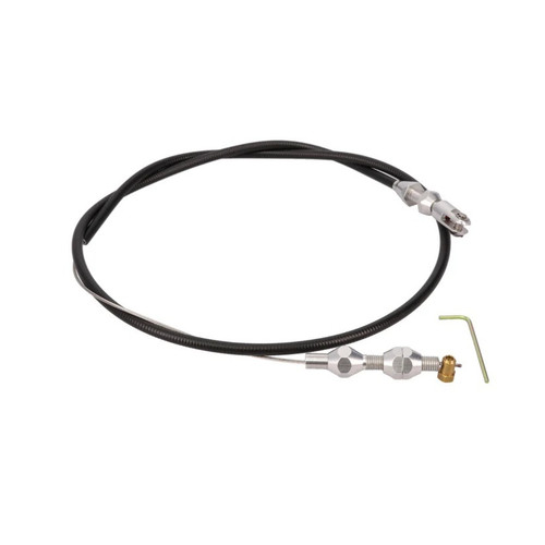 Throttle Cable - Adjustable - Steel - Black Coating - GM LS-Series - Each