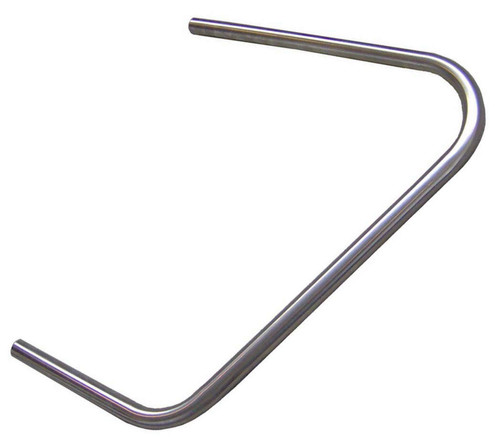 Nerf Bar - Ultra-Light - Driver Side - 2 Point - 1 in Tube - Shorty - Stainless - Natural - Triple X Sprint Car - Each