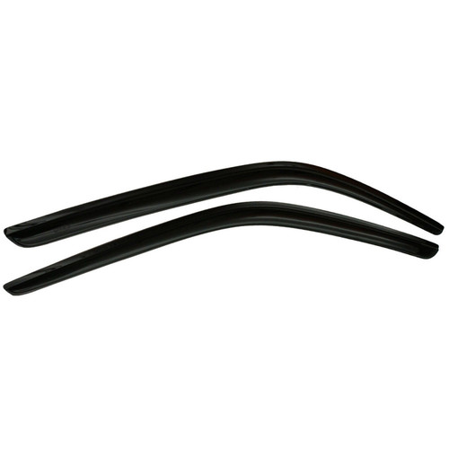 Side Window Visor - Ventvisor - Stick-On - Front - Plastic - Smoke - Ford Transit 2015-22 - Pair