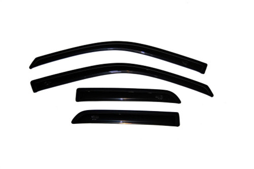 Side Window Visor - Original Ventvisor - Stick-On - Front / Rear - Plastic - Dark Smoke - Extended Cab - Dodge Ram Fullsize Truck 2009-10 - Kit Side Window Visor - Original Ventvisor - Stick-On - Front / Rear - Plastic - Dark Smoke - Extended Cab - Dodge Ram Fullsize Truck 2009-10 - Kit