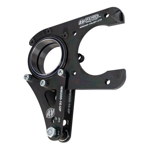 Birdcage - Combo - Driver Side - Rear - 3.000 in Bearing - Double Shear - Adjustable - 1 in Offset - Hardware / Clamp Rings - Steel - Black Zinc Oxide - Universal - Kit