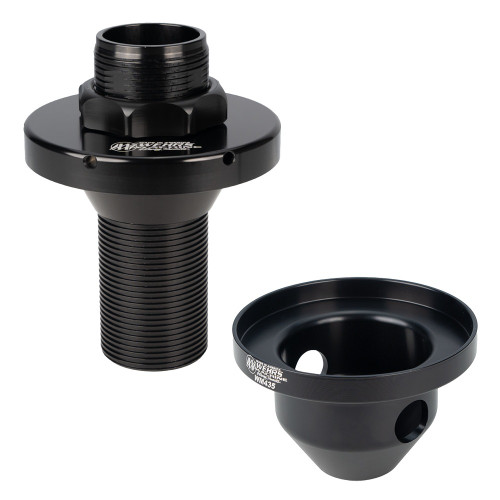 Coil-Over Kit - 5 in OD - 2 in Shock - Fixed Right Rear Cup - Raised - Aluminum - Black Anodized - Penske Racing Shocks - Kit