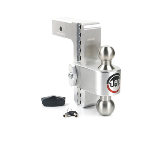 Ball Mount Hitch - 2-1/2 in Shaft - 2 / 2-5/16 in Hitch - 8 in Drop - 8000 / 18500 lb Capacity - Aluminum / Stainless - Natural - Each Ball Mount Hitch - 2-1/2 in Shaft - 2 / 2-5/16 in Hitch - 8 in Drop - 8000 / 18500 lb Capacity - Aluminum / Stainless - Natural - Each