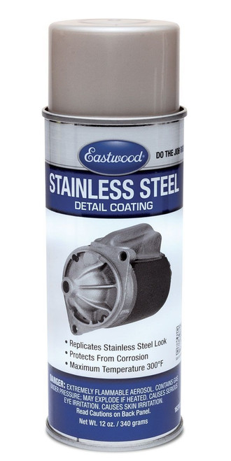 Paint - Stainless Steel Detail Coating - Enamel - Silver - 12 oz Aerosol - Each