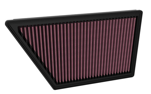 Air Filter Element - Panel - 13.063 x 7.75 in - 1.5 in Tall - Reusable Cotton - Red - Ford Midsize SUV / Truck / Volkswagen Amarok 2023-25 - Each