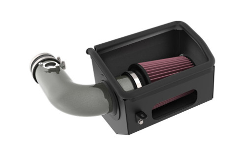 Air Induction System - Reusable Oiled Filter - Aluminum - Gray Powder Coat - Toyota 4-Cylinder - Subaru BRZ 2022-25 / Toyota GR86 2022-25 - Kit