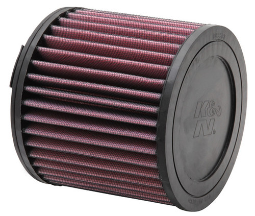 Air Filter Element - Round - 5.625 in Diameter - 5.063 in Tall - Reusable Cotton - Red - Various Harley Volkswagen / Audi / Seat / Skoda Applications - Each