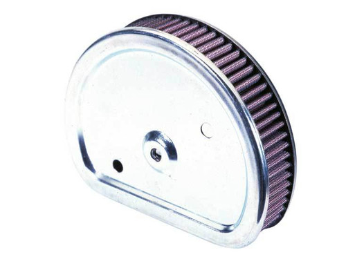 Air Filter Element - Unique - 7.06 x 5.62 in - 1.688 in Tall - Reusable Cotton - Red - Harley Davidson F/I Models 1995-98 - Each