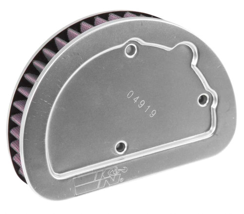 Air Filter Element - Unique - 6.625 x 4.750 in - 1.625 in Tall - Reusable Cotton - Red - Harley Davidson 2014-17 - Each Air Filter Element - Unique - 6.625 x 4.750 in - 1.625 in Tall - Reusable Cotton - Red - Harley Davidson 2014-17 - Each