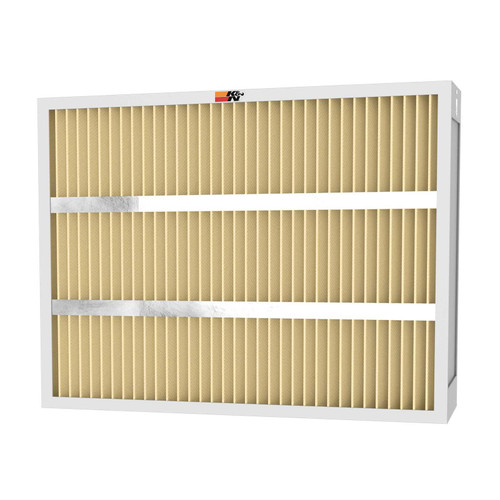 Air Filter Element - Panel - 24.75 x 15.75 in - 4.38 in Tall - Synthetic Reusable - White - HVAC - Each