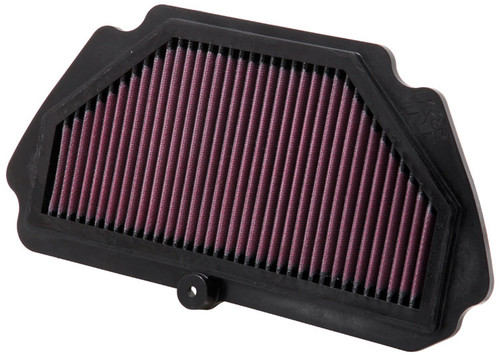 Air Filter Element - Panel - 12.5 x 6.5 in - 0.875 in Tall - Reusable Cotton - Red - Kawasaki ZX600 Ninja ZX6R 2009-25 - Each