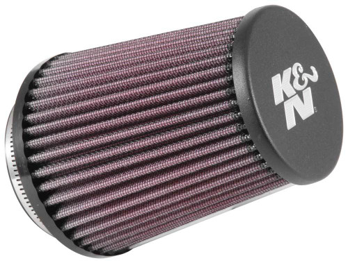 Air Filter Element - Conical - Clamp-On - 4.438 in Base - 3.5 in Top - 5.219 in Tall - 3 in Flange - Reusable Cotton - Red - Universal - Each