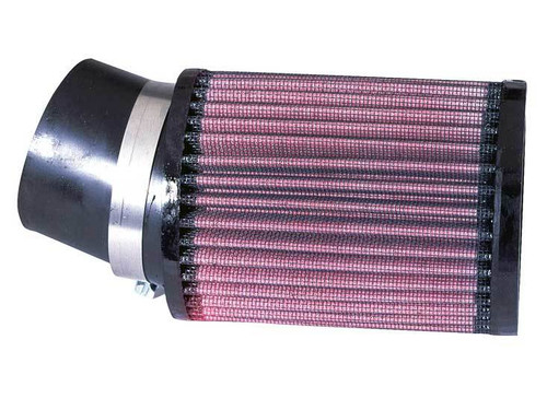 Air Filter Element - Round - Clamp-On - 3.75 in Diameter - 5 in Tall - 2.438 in Flange - Reusable Cotton - Red - Universal - Each Air Filter Element - Round - Clamp-On - 3.75 in Diameter - 5 in Tall - 2.438 in Flange - Reusable Cotton - Red - Universal - Each